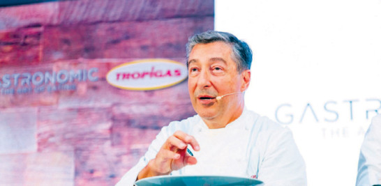 El chef Joan Roca durante la conferencia.
