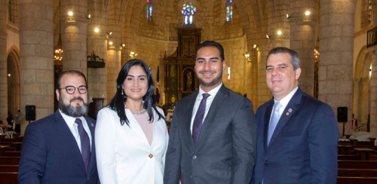 Faraday Cepeda, Lissette Almonte, Manuel González y Carlos Cabral.