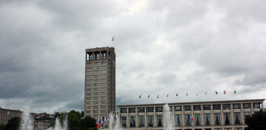 Una vista del ayuntamiento de El Havre. Foto cortesía: Enrique Sancho/Rebeca Rodríguez.
