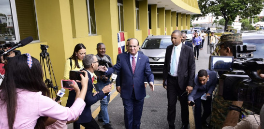 Julio César Castaños Guzmán, presidente JCE, a su llegada a la institución esta mañana en fotografía de Victor Ramirez/LISTIN DIARIO.