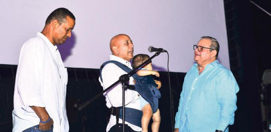 Víctor Dumé, Félix Limardo y Alfonso Quiñones durante la presentación de Sol Caribe. FUENTE EXTERNA