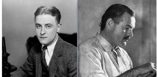 Scott Fitzgerald y Ernest Hemingway.