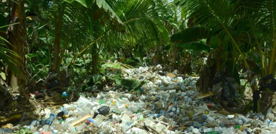 Estas fotografías del año pasado del arroyo Lebrón evidencian el grave problema de la contaminación por desechos sólidos, principalmente de plásticos, en el país. José Maldonado /Listín Diario.