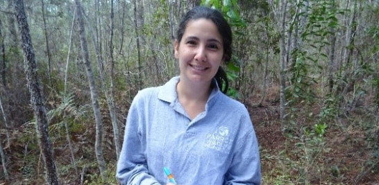 Andrea Thomen, investigadora con un doctorado en Ecología en curso.