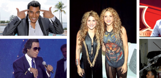 Julio Sabala imita múltiples artistas, entre ellos Julio Iglesias. En la secuencia fotográfica figura la cantante Shakira junto a su doble conocida como ShakiBecca. Anthony Santos también tiene su doble en República Dominicana. El más conocido es Raffy Cruz. ARCHIVO LD