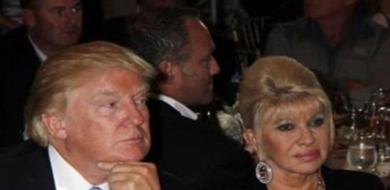 Donald Trump y su ex exposa Ivana Trump.