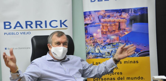 Mark Bristow, presidente y CEO de Barrick Gold Corporation, que opera la mina en Pueblo Viejo, Cotuí.