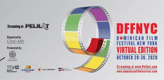 Este año, producto de la pandemia, el Dominican Film Festival se realizó en modalidad virtual. Afiche de la novena edición. FUENTE EXTERNA