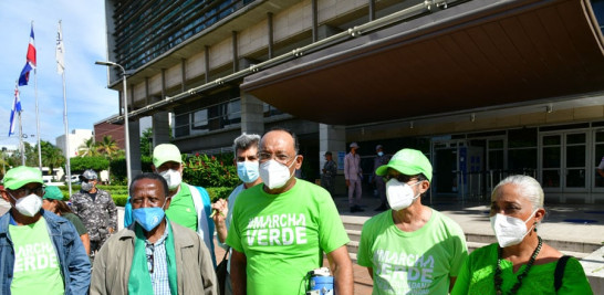 Representantes de la Marcha Verde en protesta. /ld