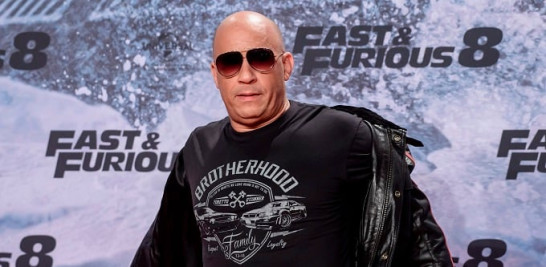 El actor estadounidense Vin Diesel durante la presentación de la última película de la saga "Fast & Furious", 'The Fate of the Furious', en Berlín. En 2021 habrá otra más de la saga. EFE/Clemens Bilan