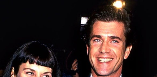 Mel Gibson y y Robyn Moore.