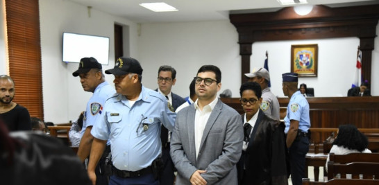 Gabriel Villanueva, acusado de la muerte de Andreea Celea, en una fotografía del año 2019, en una de las audiencias del caso.