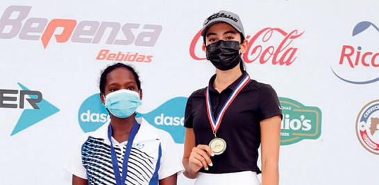 Mar Caimari y Stephanía Mosyagina, ganadoras en la recién pasada parada del Tour Juvenil celebrada en The Links en Casa de Campo.