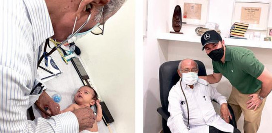 El pediatra de 84 años siente orgullo de que su primer nieto es su colega. Manny es médico cirujano.