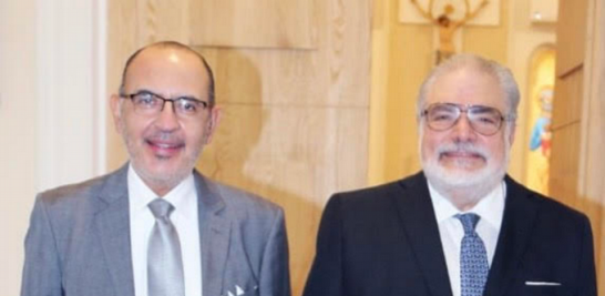 Embajador de Mexico y Coordinador del GRULAC Octavio Tripp y el Embajador en Egipto, Manuel Morales Lama.