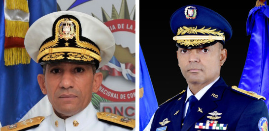 Vicealmirante José Manuel Cabrera Ulloa y Mayor General Carlos Ramón Febrillet