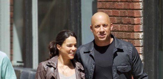 Michelle Rodríguez y Vin Diesel han compartido la actuación en la saga "Rápido y furioso".