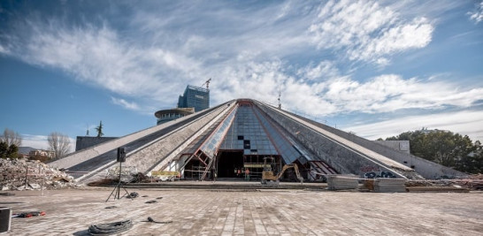 Pirámide de Tirana, estado actual.Foto: MVRDV, Netherlands