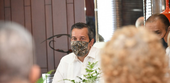 Orlando Jorge Mera. ministro de Medio Ambiente dominicano, en el Encuentro Verde de Listín diario.  Cirilo Olivares/LD.
