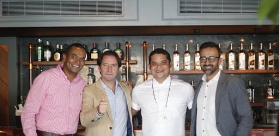 Douglas Carvajal, Alvaro Comenge, Eric Malmsten y Eduardo García