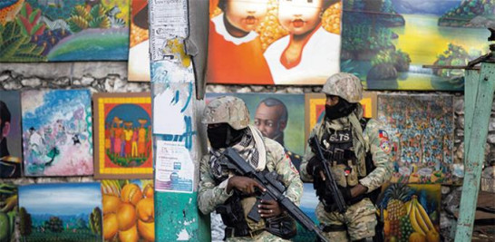 Vigilancia en las calles de Puerto Príncipe. AFP