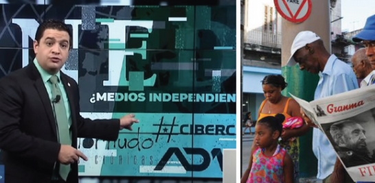 1-Periodistas Independientes cubanos. 2- En Cuba el Partido Comunista controla los medios de difusión.