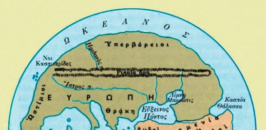 Mapa de Anaximandro (Ekdotiki Athinon AE Printing & Publishing Company, Atenas).

Foto cedida por Penguin Random House Grupo Editorial