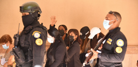 Un gran operativo de seguridad fue montado ayer en el tribunal de Santiago.