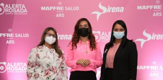 Nicole Pérez, Yadhira Pimentel y Dahiana de los Santos.