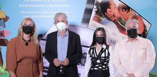 Monika Despradel, Pedro Guzmán, Paula Ferry y Luis Arambilet.