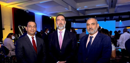 Gamalier Montás, Fabio Báez y Juan Utate.