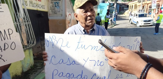 Eugenio Reyes, de 73 años de edad, tenía bajo renta una casa que servía como su único ingreso para su manutención y de su hija parapléjica. Jorge Luis Martínez / LD