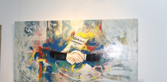 Una de las obras de Bernaldo Then.