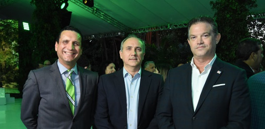 Rafael Lluberes, Carlos Morales y Gastón Fernández.