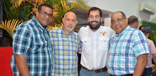 Víctor Gómez, Salomón Seguie, Alejandro Cano y Frank Lantigua.