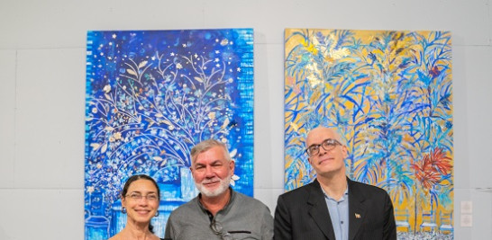 Maricarmen Rodríguez, Jean Luis Lions y Frederic Gouwy.