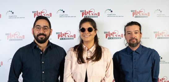 Rafael Elías Muñoz, Laura Amelia Guzmán e Israel Cárdenas.