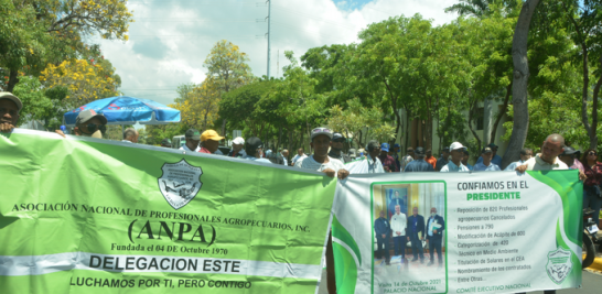 Tras la peregrinación, los manifestantes se congregaron luego frente al Palacio Nacional.