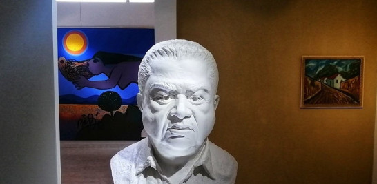 Busto de Cándido Bidó, exhibido en el museo que lleva su nombre.