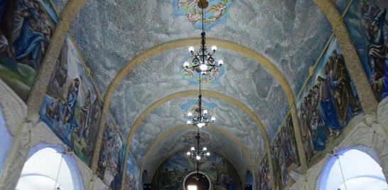 Los murales de la iglesia representan diferentes etapas e historias de la vida de Jesús. Fueron pintados por José Vela Zanetti/ Raul Asencio Listín Diario
