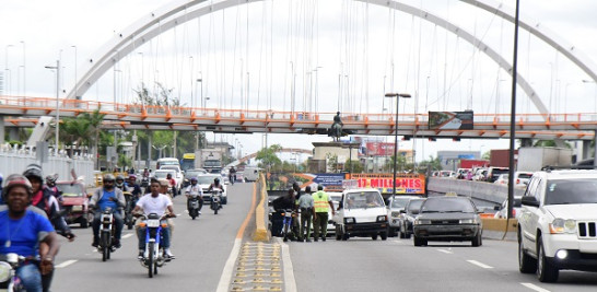 Motociclistas en el Distrito Nacional.