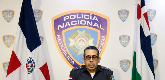 Vocero de la Policía Nacional, Diego Pesqueira. Fotos Leonel Matos.