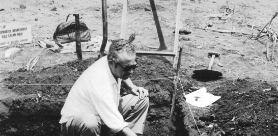 Morbán Laucer fue un odontólogo que dedicó su vida al estudio antropológico y arqueológico de República Dominicana. Foto cortesía de la familia Morbán. Tratamiento de la imagen: Yoni Cruz