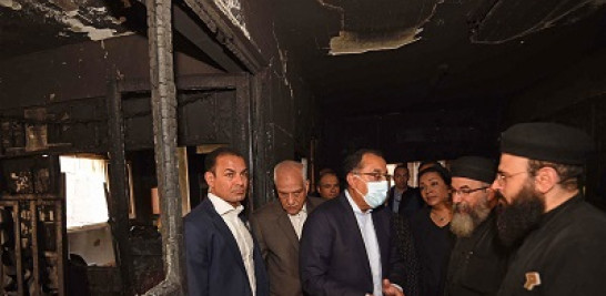 Incendio en el Cairo. Foto: AFP.