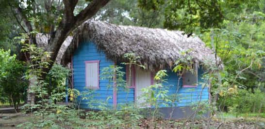 Casa rústica dominicana con su conuco. Yaniris López / LD