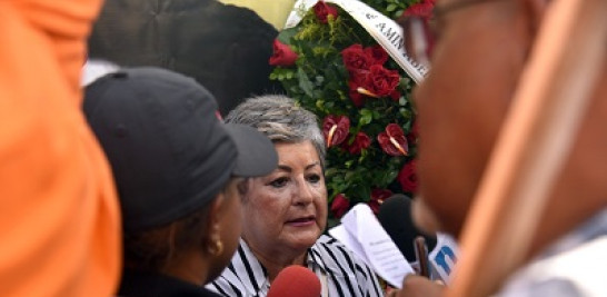 La viuda de 52 Amín Habel Hasbún. Foto: Jorge Martínez Foto: Jorge Martínez.