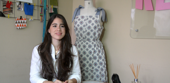 Estela Heyaime conoció el upcycling durante una asignatura en la escuela de moda de Chavón. Rubí Morillo / LD