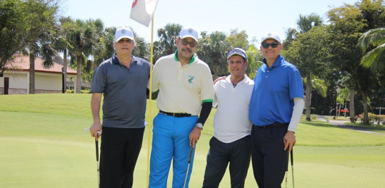 Los jugadores Gustavo Rojas, Leonel Lembert, Ramon Camejo y Jaime Bido.