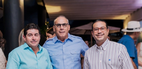 Jorge Féliz, Emilio Hasbún y Héctor Baltazar.