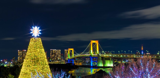 Iluminaciones en Odaiba, Japón